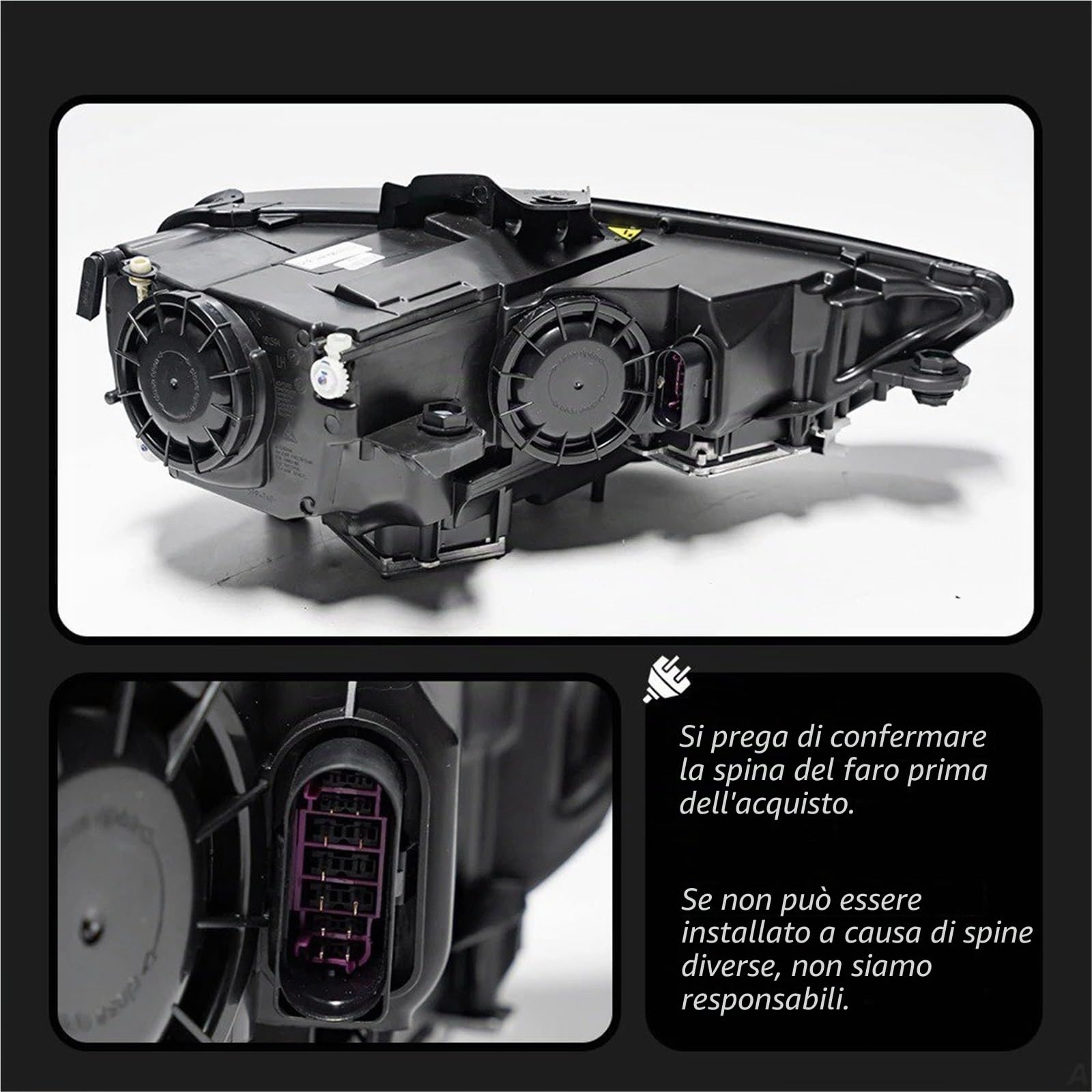 Per A3 8V 2013-2016 Fari Anteriori Per Auto A LED Proiettore DRL Accessori Per Auto Proiettore Faro Fanale Anteriore(For Xenon)
