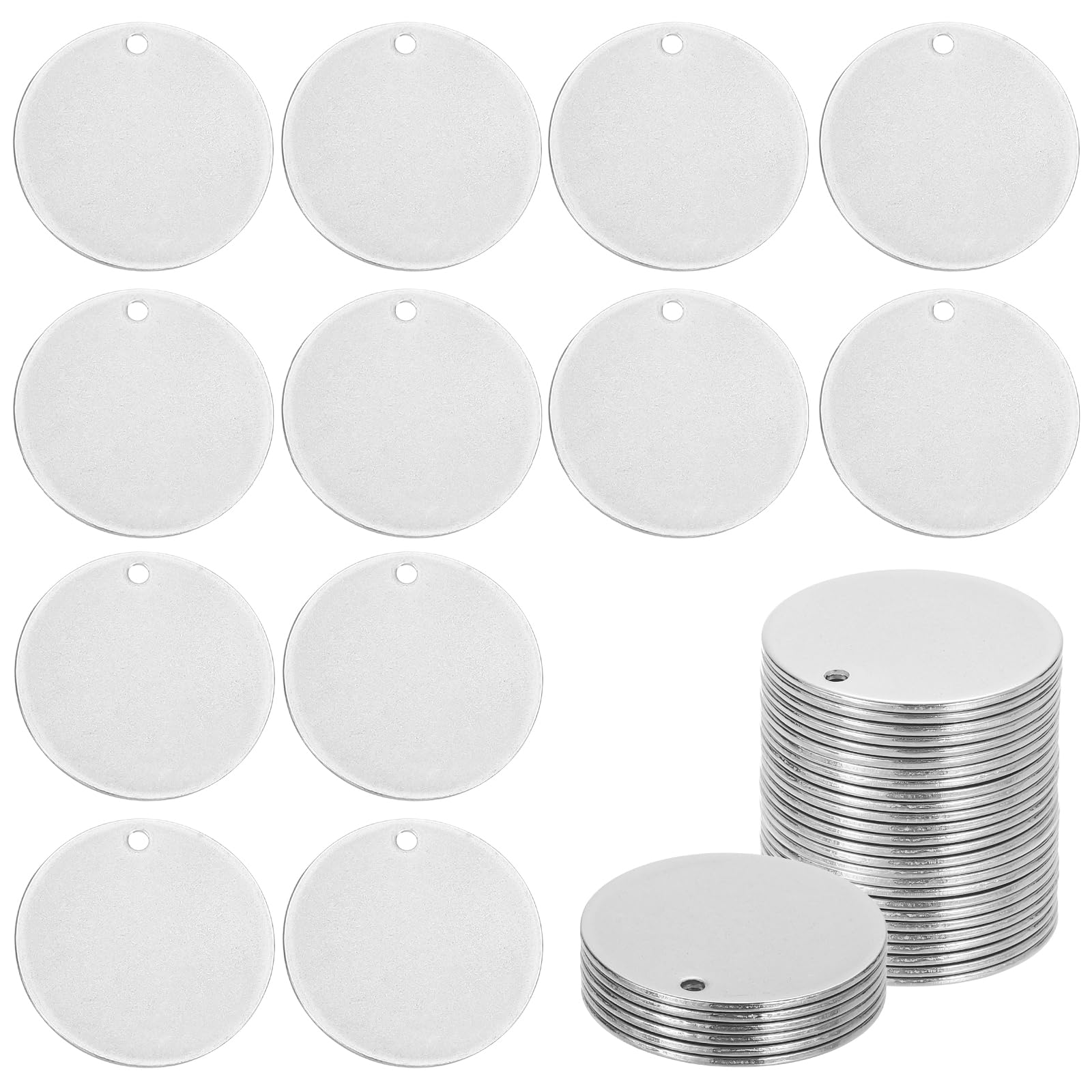 Étiquettes rondes en acier 25mm pour personnaliser vos cadeaux faits main