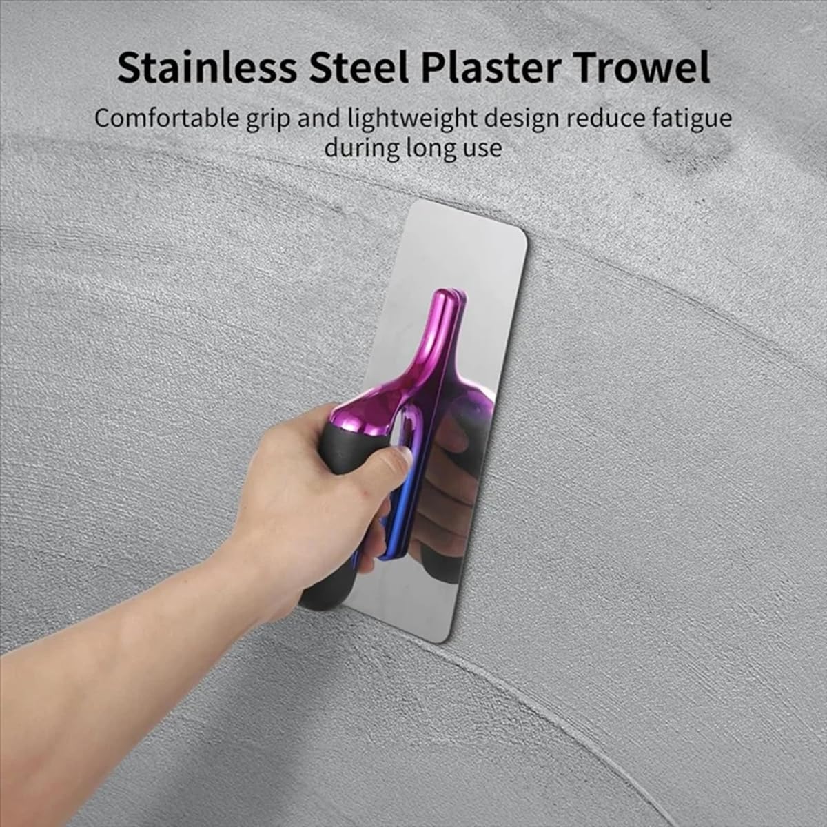 Set di 3 cazzuole in acciaio inox per intonaco veneziano lucido e abbagliante, strumento per pittura artistica, intonaco veneziano, marmorino, modellazione decorativa in microcemento