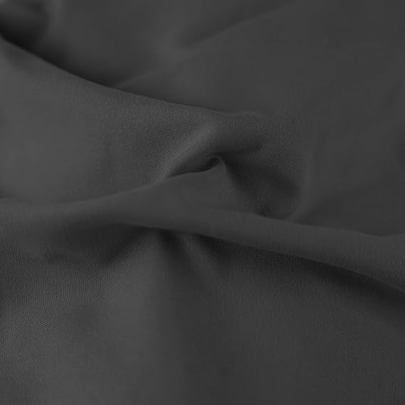 Microfiber Massage Table Skirt by Body Linen - Massage Table Bed Skirt to Fit Standard Size Massage Tables - Lightweight, Super Soft and Stain-Resisting - (Black)