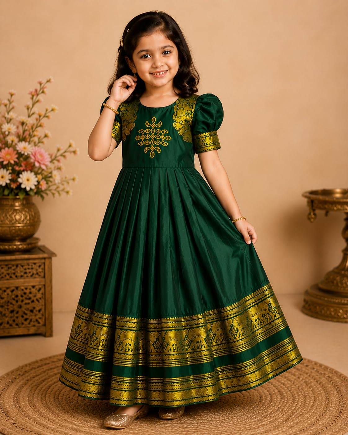 Festive Ethnic Gowns for Girls