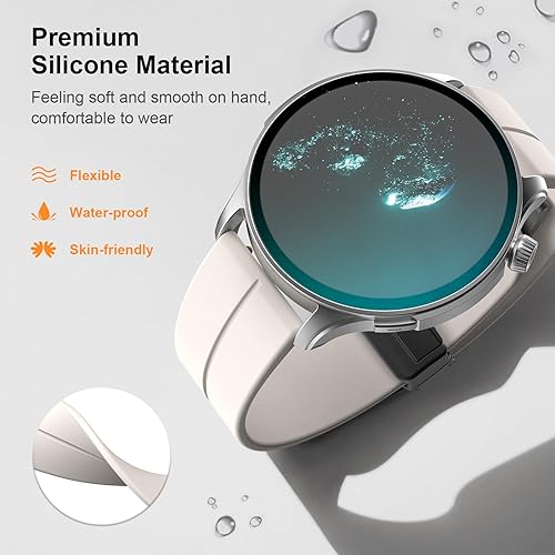 Miniatura 4 de TiMOVO Correas de reloj de silicona magnéticas universales de 0.78 pulgadas y 0.86 pulgadas, correas de reloj deportivo de liberación rápida con