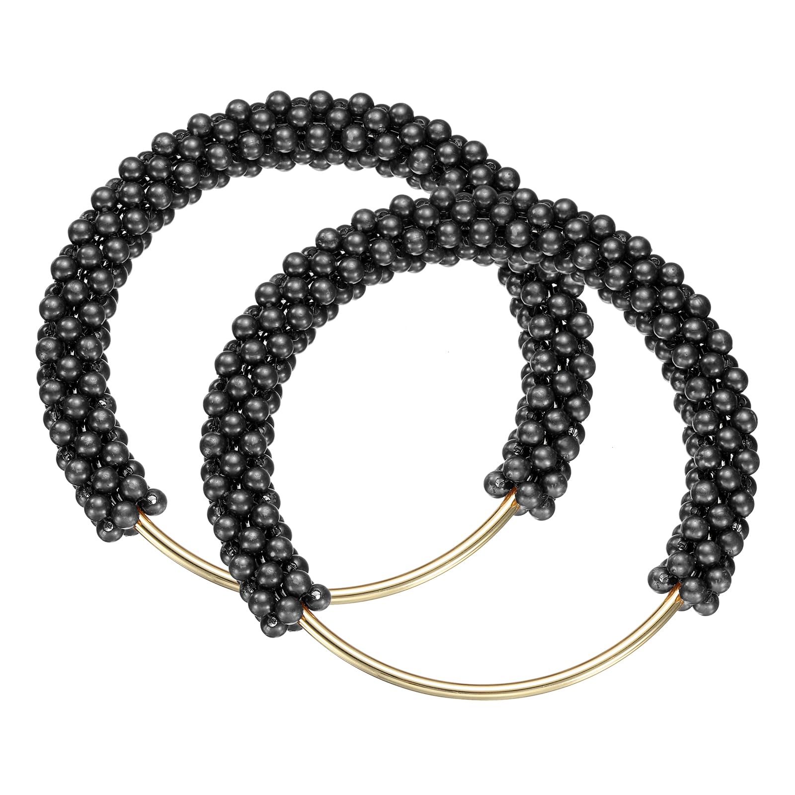 Poignées de sac à main en perles noires pour sublimer vos looks d'été