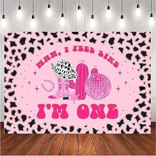 Miniatura 4 de Fondo de vinilo con estampado de vaca y cactus rosa West Cowgirl de 7 x 5 pies, fiesta de cumpleaños, festival, boda, baby shower, fotografía de