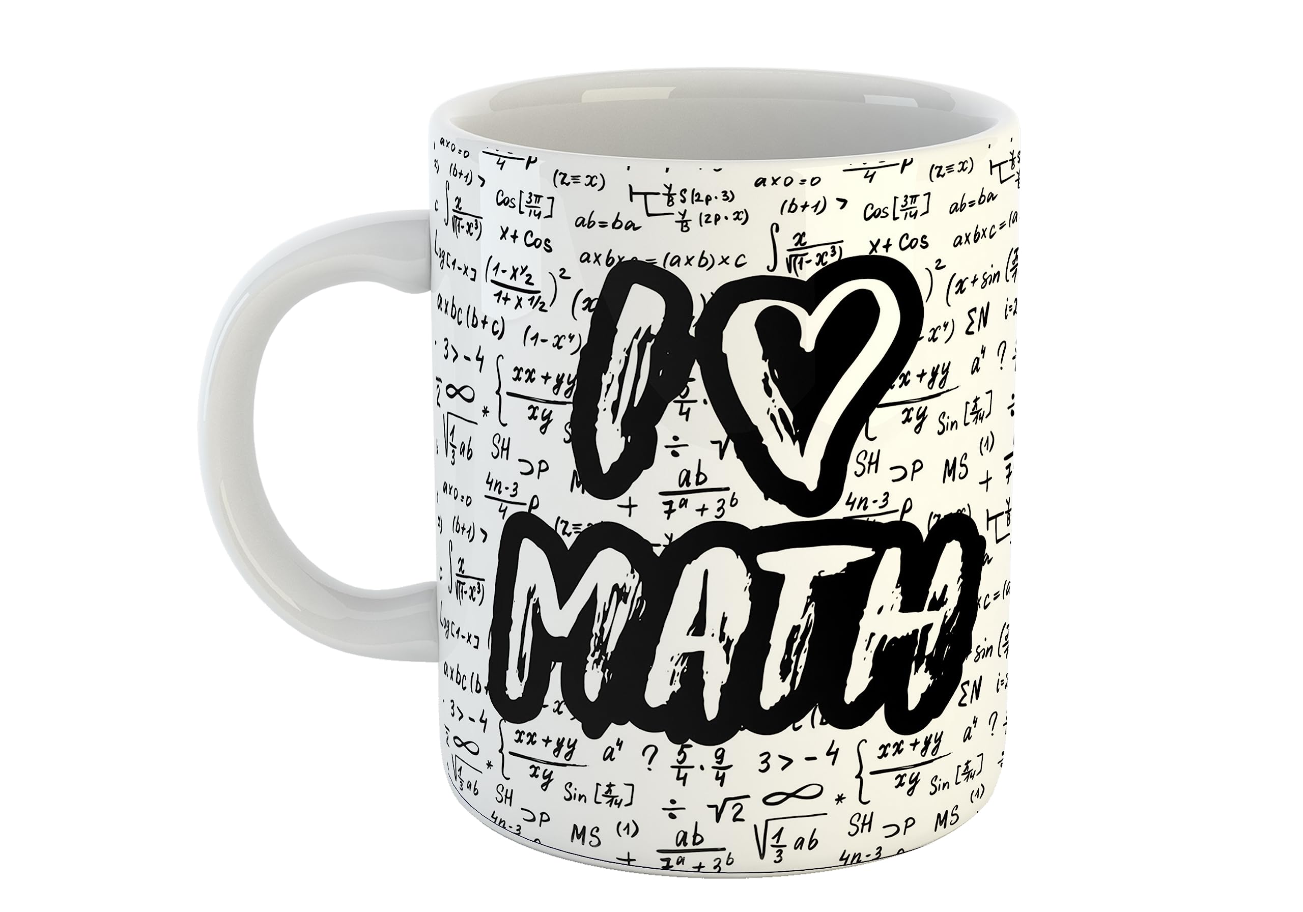 Clovez I Love Math Printed Coffee Mug (350 ml)