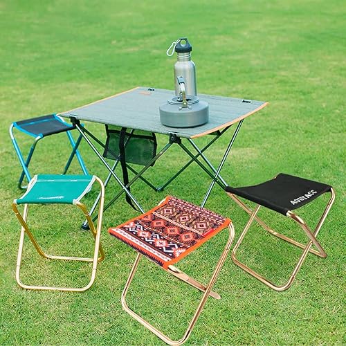 Miniatura 5 de AOUTACC Taburete plegable portátil ultraligero para acampar al aire libre, pesca, senderismo, mochilero, viajes (XL 13 x 14 x 15 pulgadas L 11.8 x