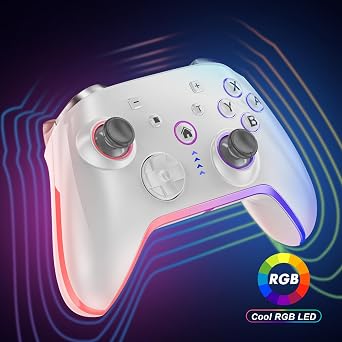 وحدة تحكم Pro لاسلكية لـ Switch 2/Switch/Lite/OLED،بديلة لوحدة تحكم Switch Pro،وحدة تحكم Switch 2 تدعم الكمبيوتر الشخصي وAndroid/iOS مع LED RGB،ووظيفة الاستيقاظ والبرمجة والاهتزاز التوربيني القابلة للتعديل