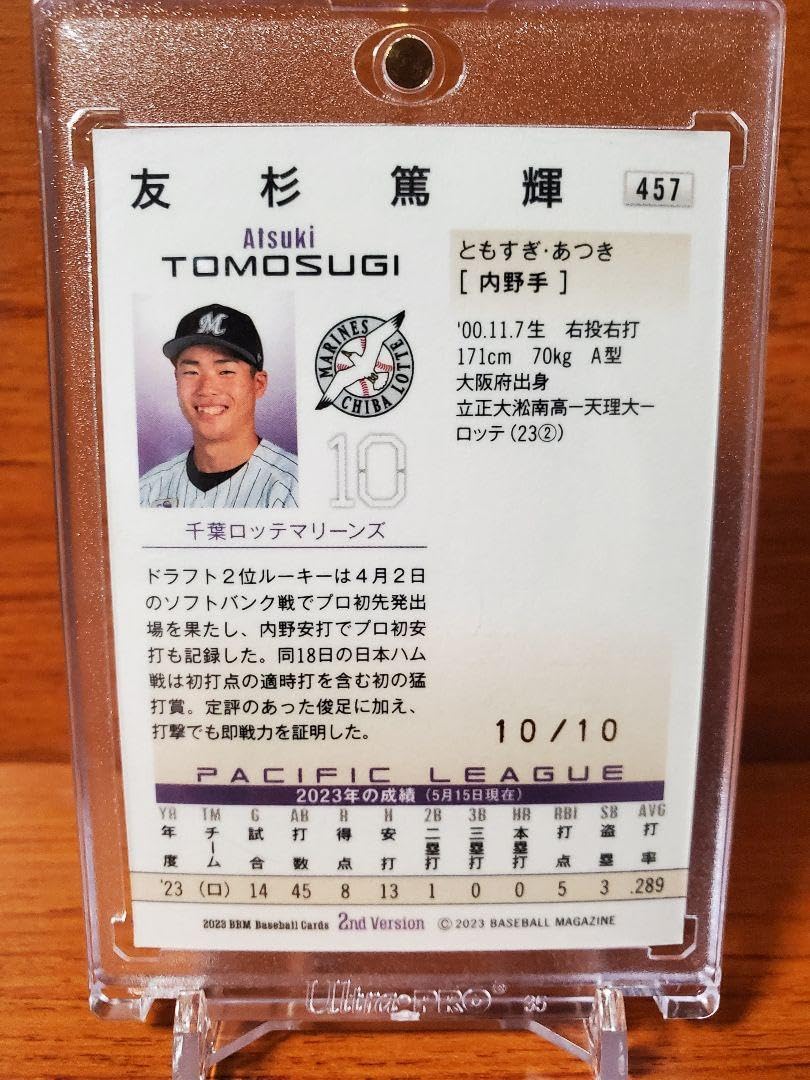 BBM 2023 2nd 友杉篤輝 紫箔サイン 10枚 RC ルーキーカード BBM 2023 2nd 友杉篤輝 紫箔サイン 10枚 RC ルーキーカード