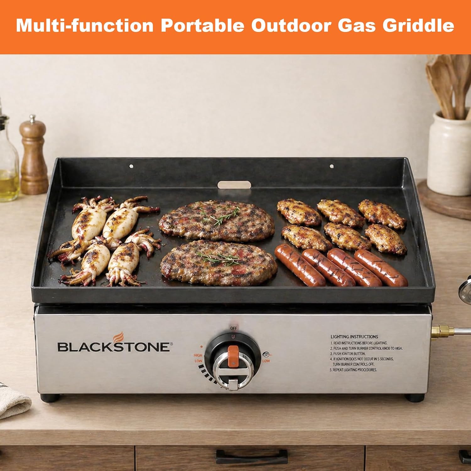 Flat Top Griddle Plate for Blackstone 17" Tabletop Grill