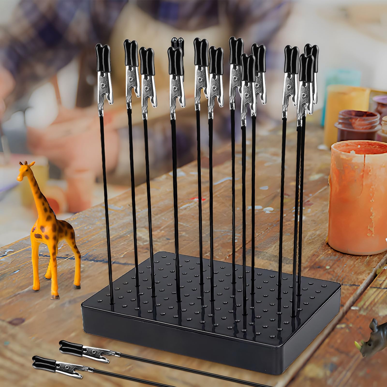 ABEST 20 Pinces Crocodile Avec Base Support – Modélisme, Aérographe, Peinture, Cartes, Loisirs