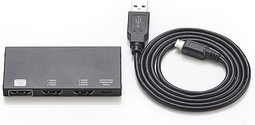 Miniatura 6 de Tienda Basics Divisor HDMI 1 en 2 salidas, 4K a 60Hz para monitores duales, solo espejo, negro