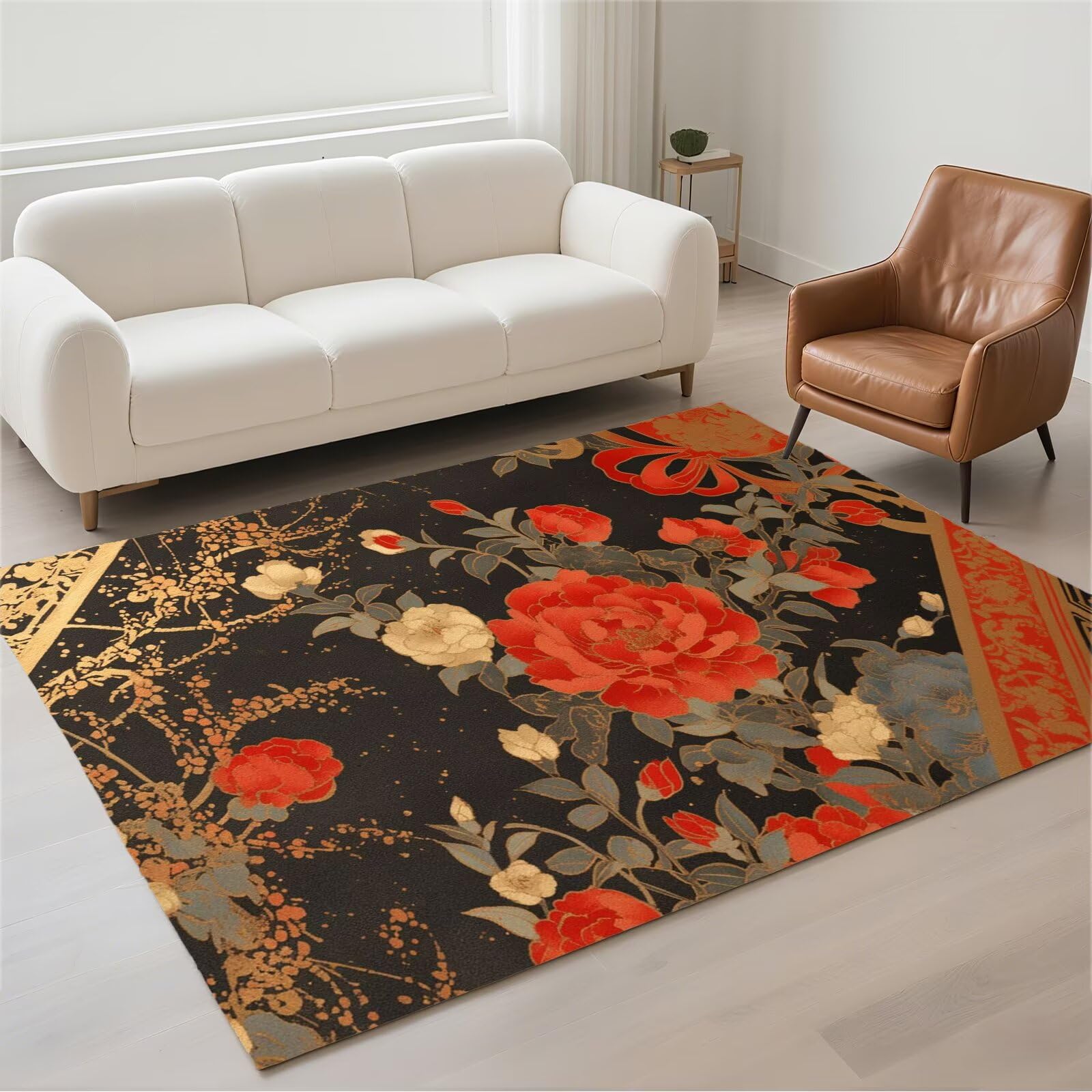 Tapis de chambre adulte moderne 80x120cm pour un sol doux et propre