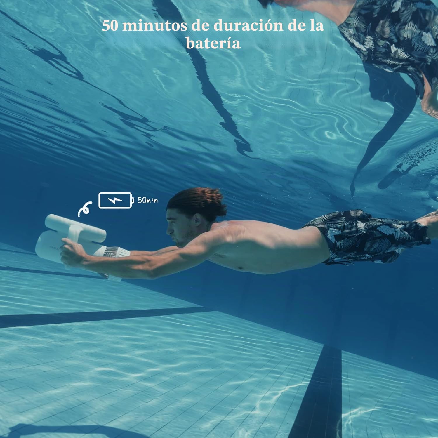 Sublue Hagul - Patinete subacuático de 50 Minutos, 2 Marchas, Interruptor de Velocidad de 50 Minutos, 15 m, Impermeable, para Deportes acuáticos, Piscina para niños (hagul-1)