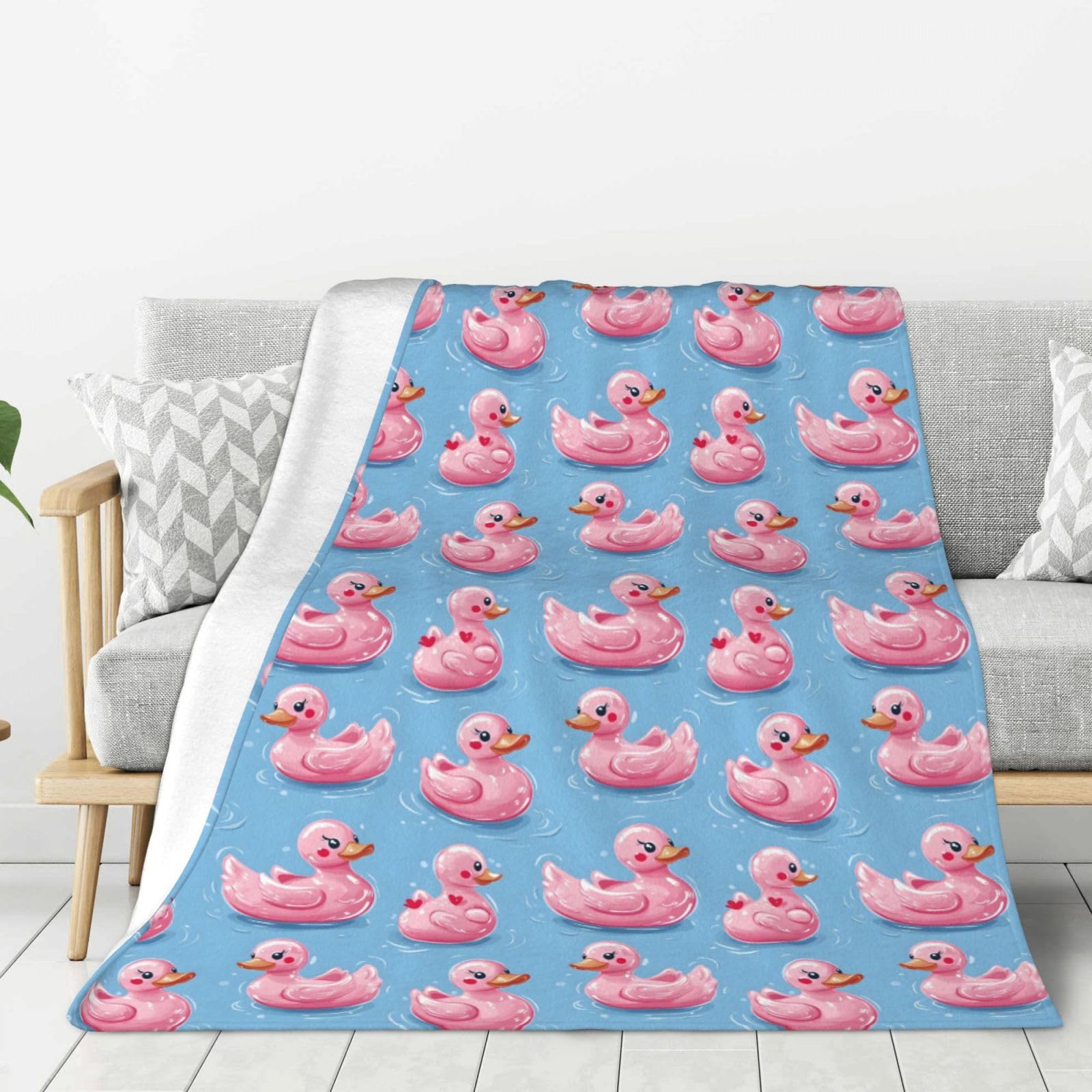 Couverture flanelle motif canard 127x152 cm : l'idée cadeau idéale pour homme et femme