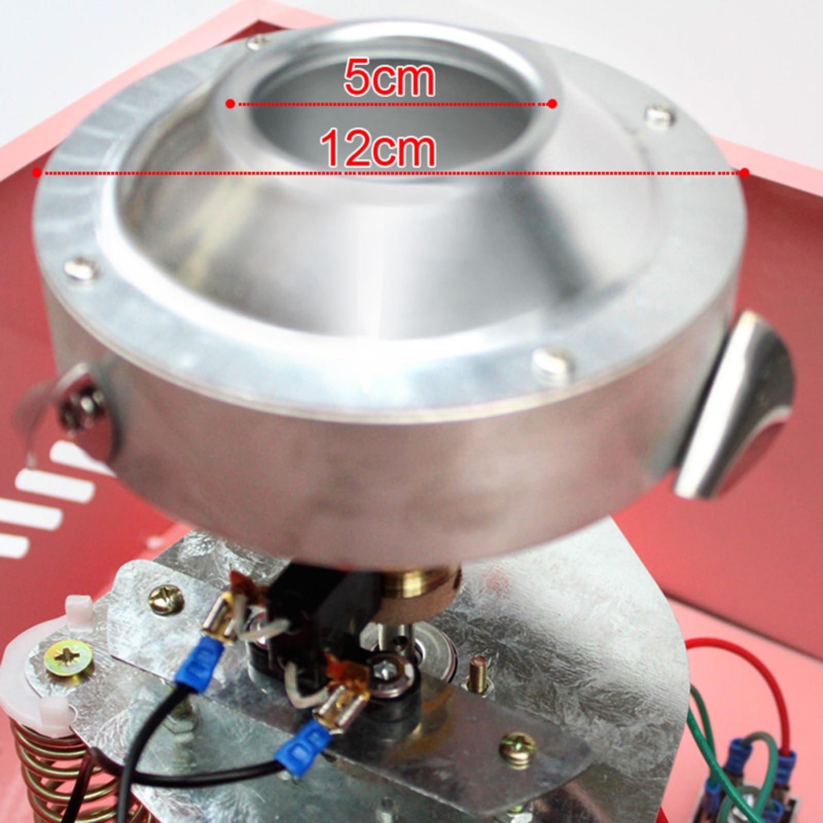 Maquina Algodón Azúcar Máquina eléctrica de algodón de azúcar, fabricante comercial con tazón de acero inoxidable, cuchara for azúcar y cajón for fiesta de cumpleaños Máquina Algodón Caramelo