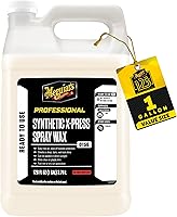 Meguiar's D15601 Synthetic X-Press Spray Wax 1 Gallon - Deep Gloss Shine, Wet/Dry Application, Sun-Safe, Water-Beading Car Protection