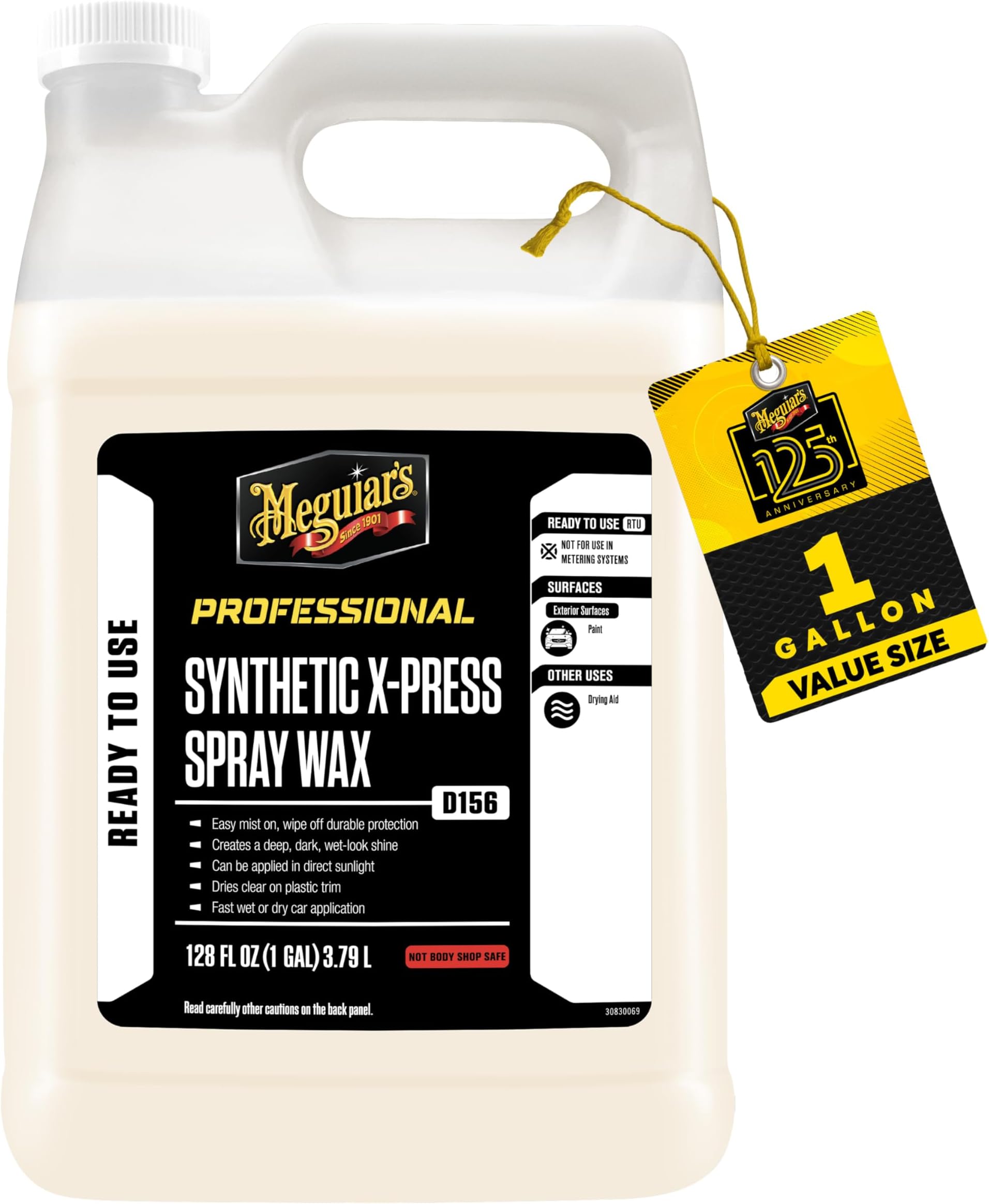 D15601 Detailer Synthetic X-Press Spray Wax 3.79L easy mist on, wipe off durable protection