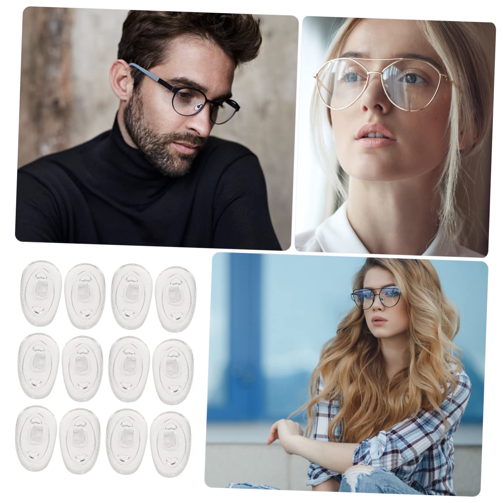 Healeved Lot de 2 Plaquettes Nasales pour Lunettes Non Confortables Hautes Robustes Fabrication Soignée 50 Pièces