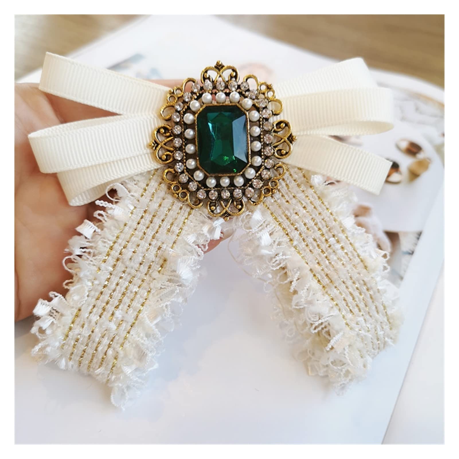Broche De Flor De Loto Para Mujeres Y Niñas, Chapado En Oro Con Diamantes De Imitación