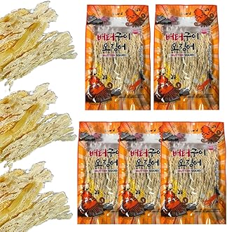 JOKUNA - Korean dried squid - Soft and chewy texture squid (Spicy, Butter, Roasted) (Butter - 5 pack)