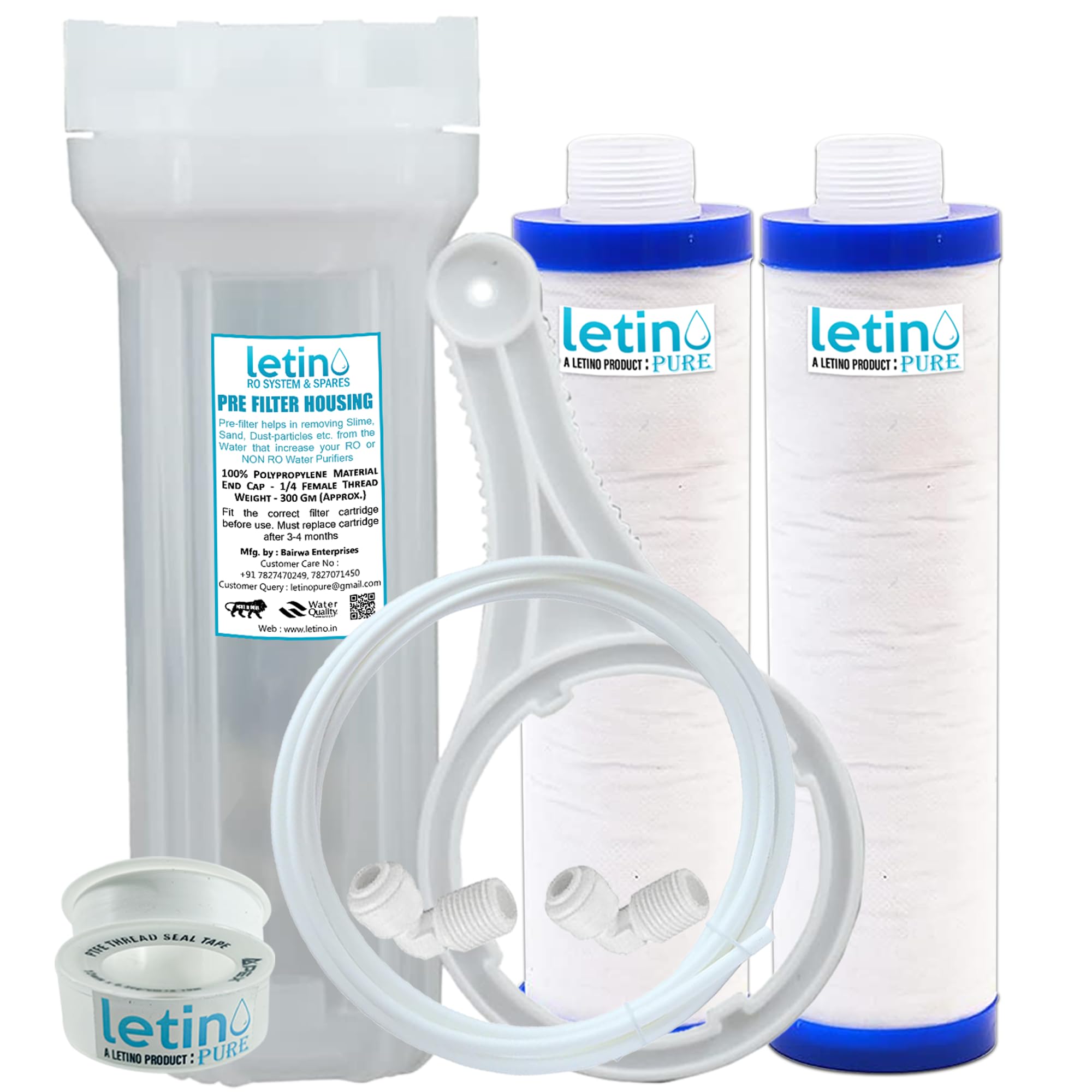 Transparent Pre Filter Set for Water Purifier for All RO Water Purifier, External Prefilter kit with 2 MLT Candle Filters Cartridge (Pre- Filter Kit)-image-43