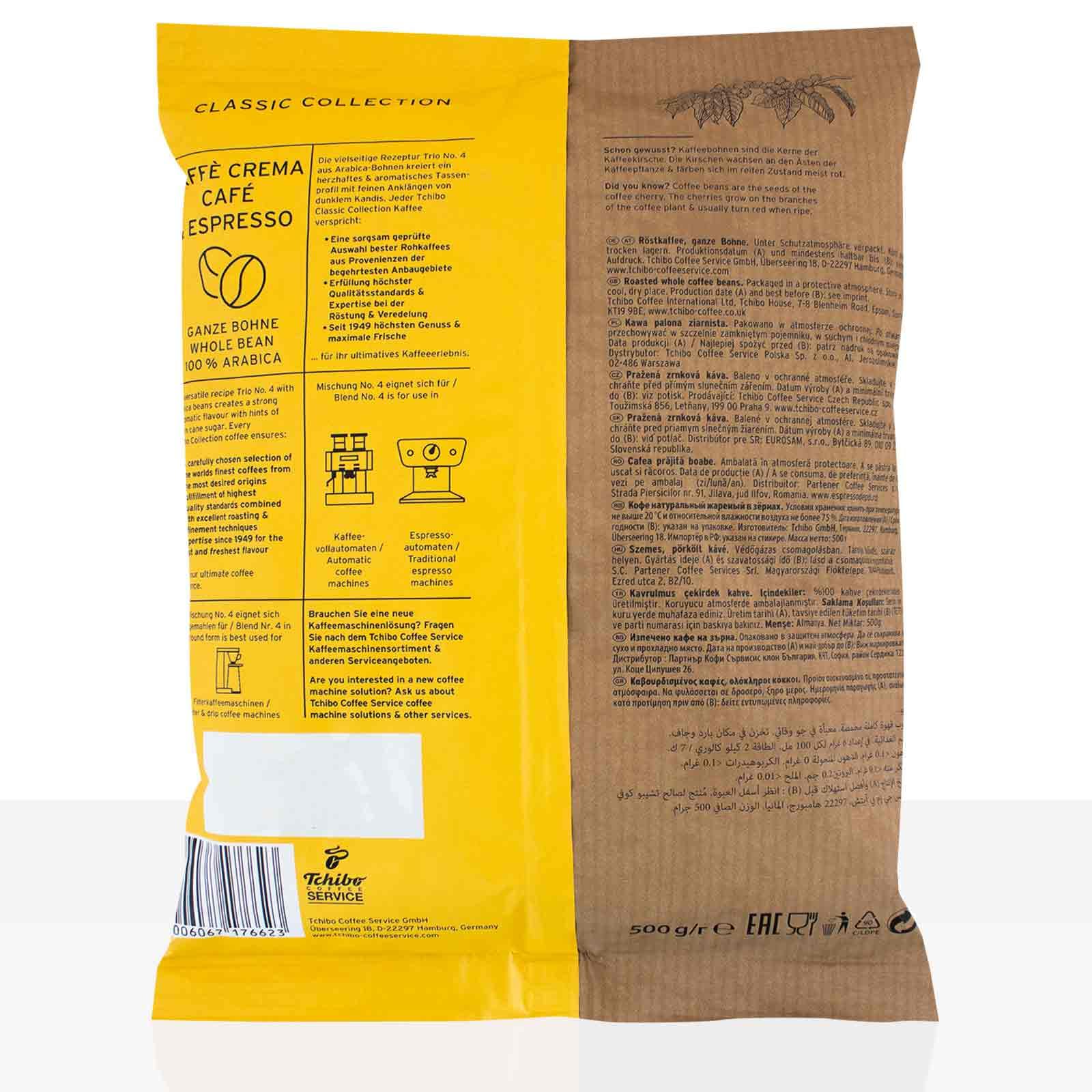 Tchibo Caffe Crema & Espresso Trio 10 x 500g Kaffeebohnen