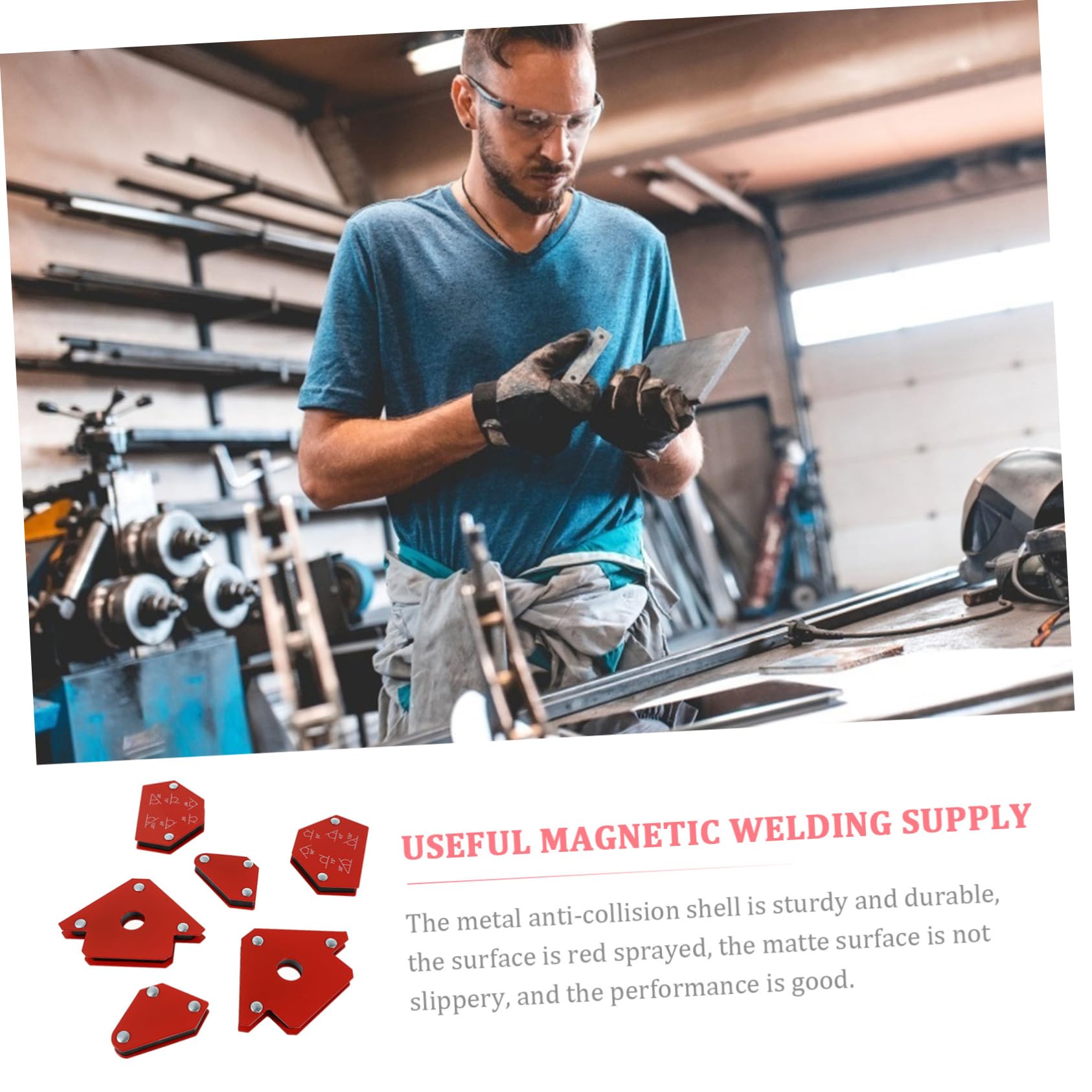 UKCOCO Posizionatore Per Saldatura Magnetico Supporto Magnetico Per Saldatura Magnete Ausiliario Per Posizionatore Multi-angolo Materiale Sicuro e Durevole