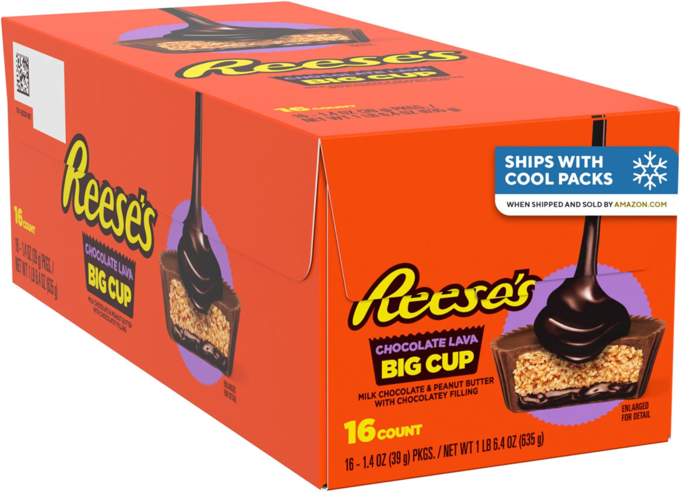 Amazon.com: REESE'S Big Cup Chocolate Lava Milk Chocolate Peanut Butter ...