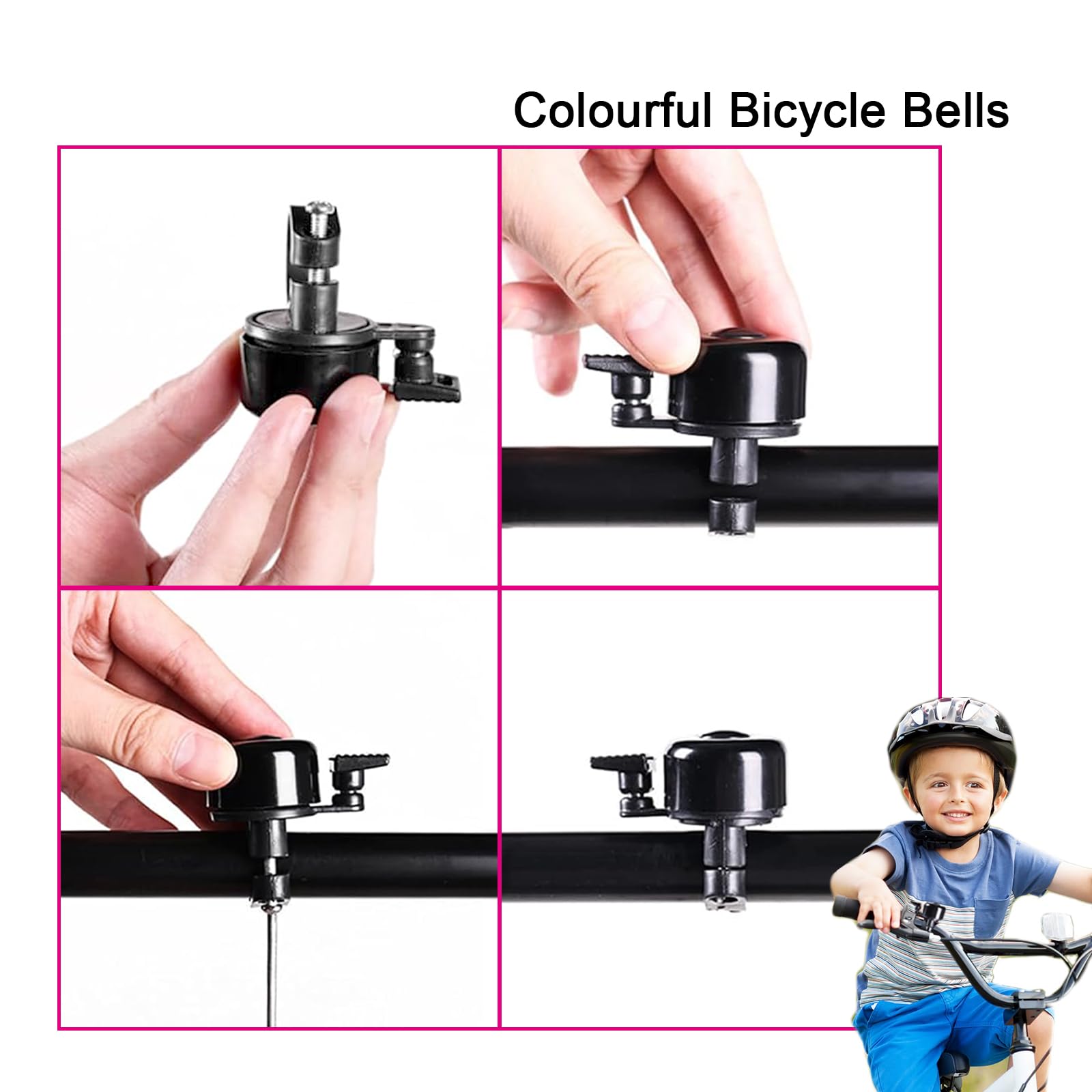 Stabilizzatori per Bicicletta per Bambini,Ruote da Allenamento per Flash Bicicletta,Ruote Laterali Bici Bambino,Rotelle Universali, Le Rotelle Regolabili Aiutano i Principianti (Rosa)