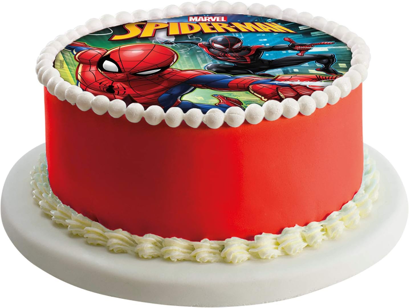 Dekora Disque Comestible Avengers Marvel Disque Wafer Avec Les Personnages Hulk Captain America Ironman Black Panther Amazon Fr Epicerie