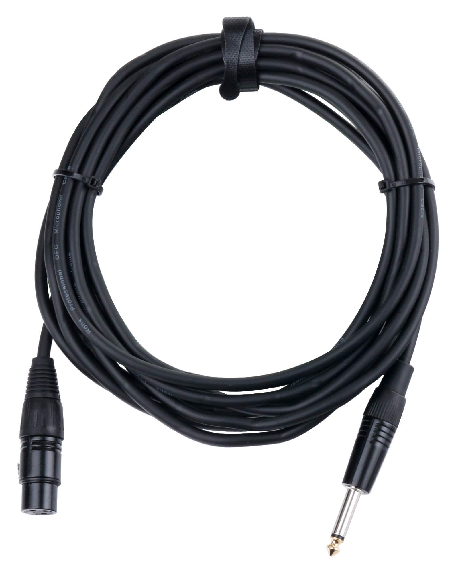 Pronomic Stage XFJ-5 Microphone Cable XLR/Jack 5 m Black