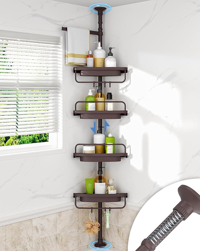 Brown Shower Caddy Corner