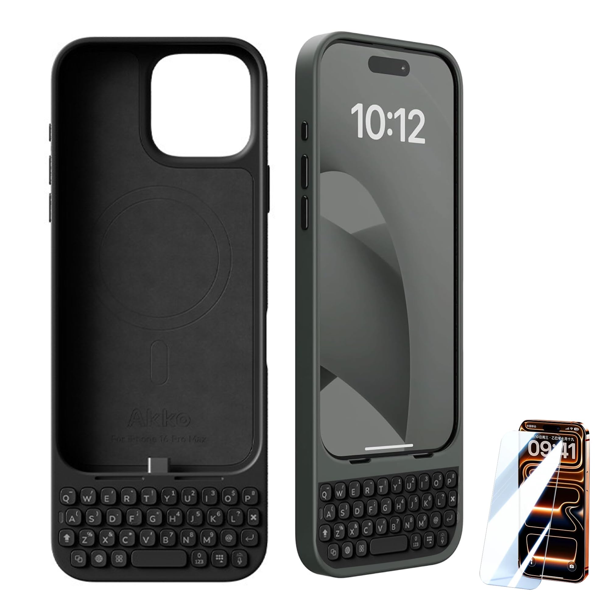 Amazon.co.jp: CAVAJP iPhone 16/17 Pro Max用キーボード - ブラック