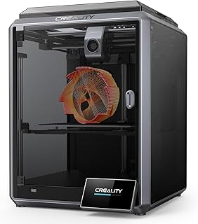Creality K1 Speedy 3D Printer 600mm/s High Speed Printing Machine,12x Faster,Smart Self-Test,Solve Ringing,Enhanced Cooling,Unibody Die-cast Frame