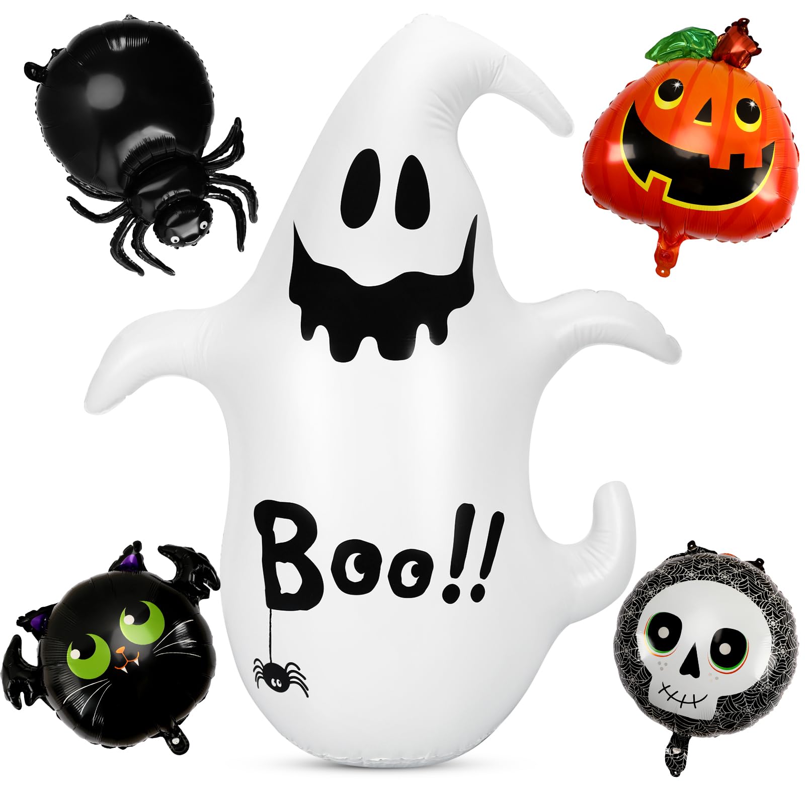 Amazon | METBOU ハロウィン バルーン 大きい 5点 ロッキング ゴースト