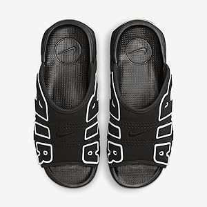 NIKE AIR MORE UPTEMPO SLIDE　BLACK　27cm Amazon.com | Men's Black Air More Uptempo Slides by NIKE
