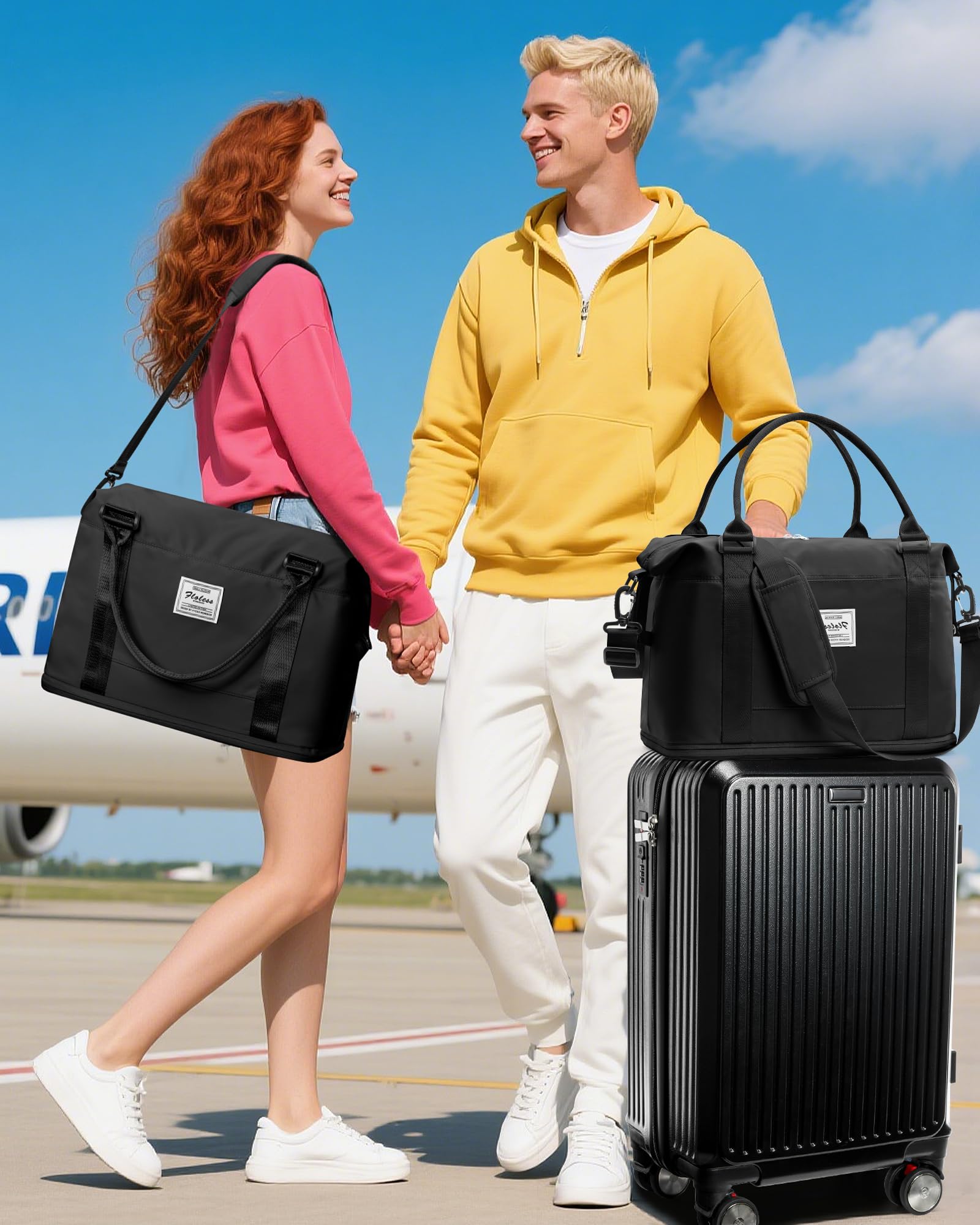 SZLX Zaino Ryanair 40x30x20 Sottovuoto Zaino da Viaggio 40x30x20 Wizzair Bagaglio a Mano 40x20x25 Borse da Cabina per Easyjet 45x36x20 Donna con USB Adatto a PC da 14 Pollici, Valigia con Sottovuoto