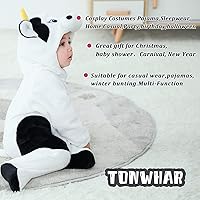 Vista 68 de TONWHAR Baby Boy's Girl's Animal Bodysuit Infant And Toddler's Romper Jumpsuit Halloween Costume Partywear Mono marrón