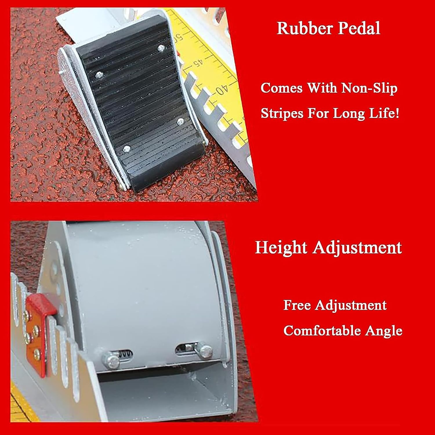 Multi-Function Starting Block, Athletics Track Starting Block, 6 Angle Adjustable Sprinter Track, with Standard Card Ruler, Strong Grip, for Plastic Runway Cinder Track
