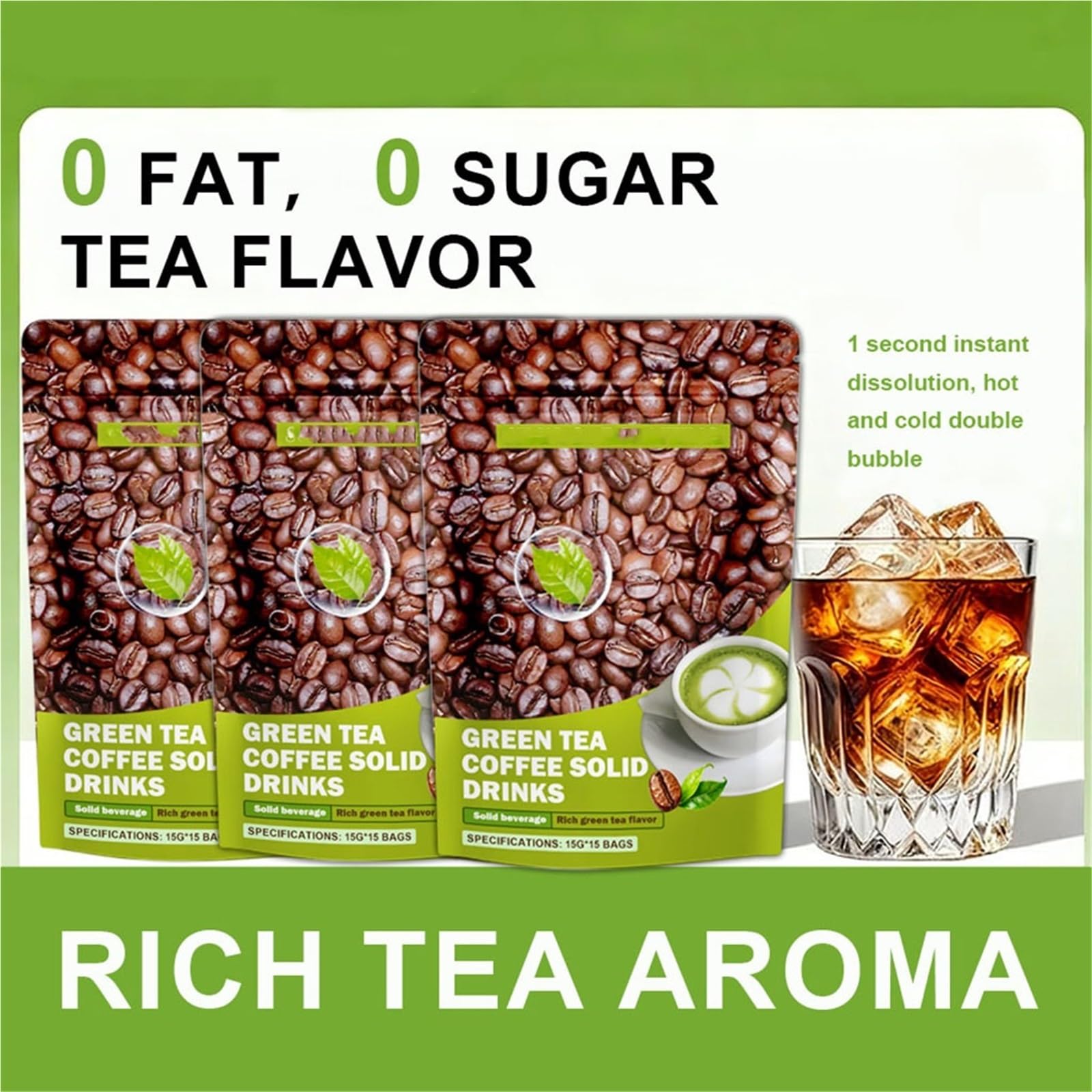 Amazon.com: Green Tea Flavored Instant Coffee - Individual Single