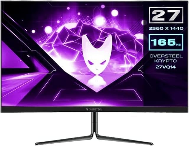 Oversteel Krypto Gaming Monitor KR27VQ14K 68.6 cm Curved R1500 16:9 QHD 144Hz
