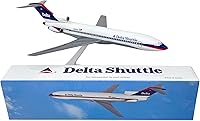 Vista 3 de Flight Miniatures Delta Shuttle (97-00) 727-200 1:200 Scale - Plastic Snap-Fit Model Airplane - Collectible Replica of Delta Shuttle Airlines