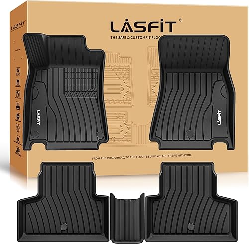 LASFIT Alfombrillas para Mercedes Benz GLB 250/35 AMG 2026 2025 2024 2023 2022 2021 2020, revestimientos de suelo de TPE para todo tipo de clima,
