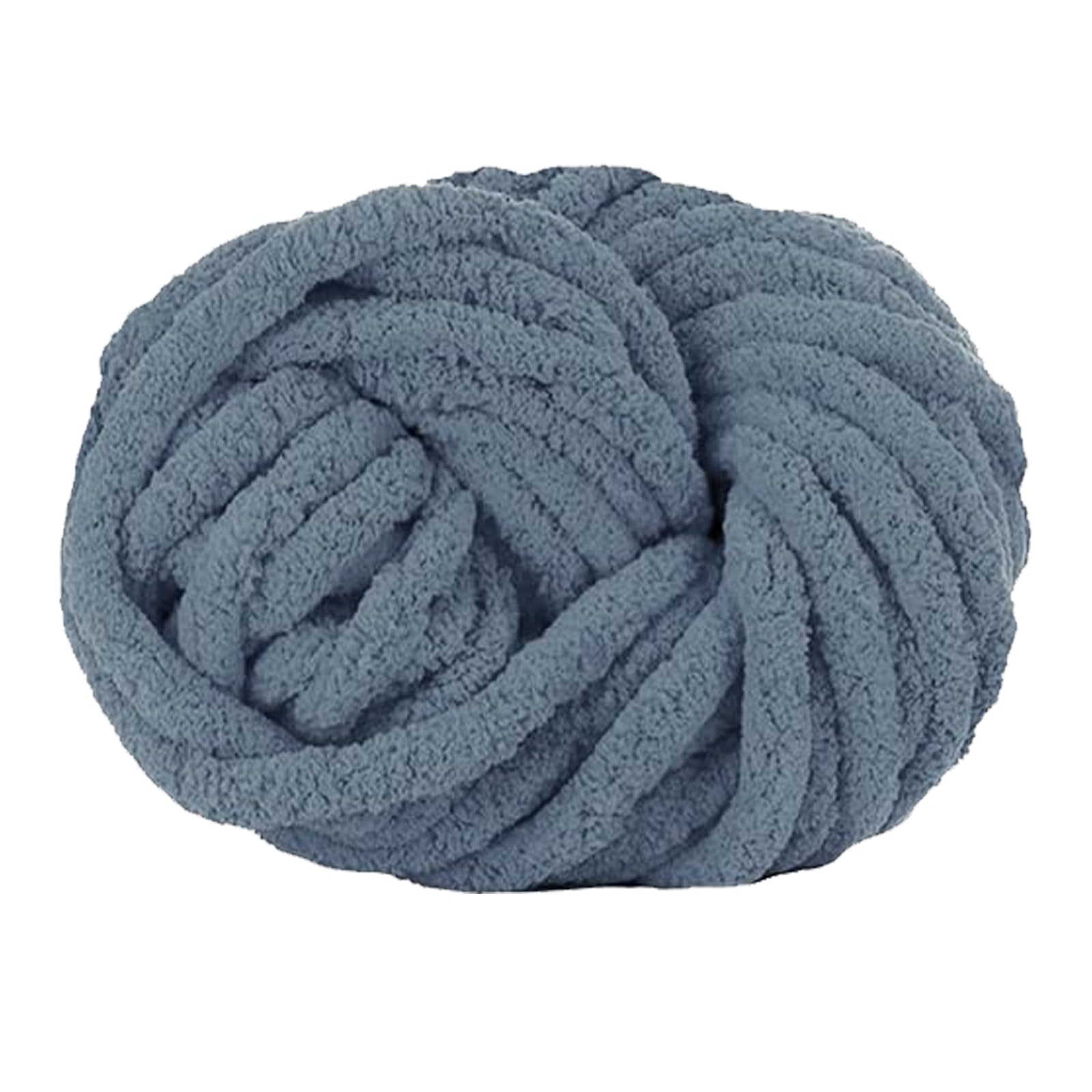 Maxee Chunky Chenille Yarn 250g (1 Skein: 250g/8.8 oz, 27 yds) for Hand Knitting, Large Soft Fluffy Crocheting, Perfect for Crocheting Pet Nest, Blanket, Decorative Pillows（Dark Gray）
