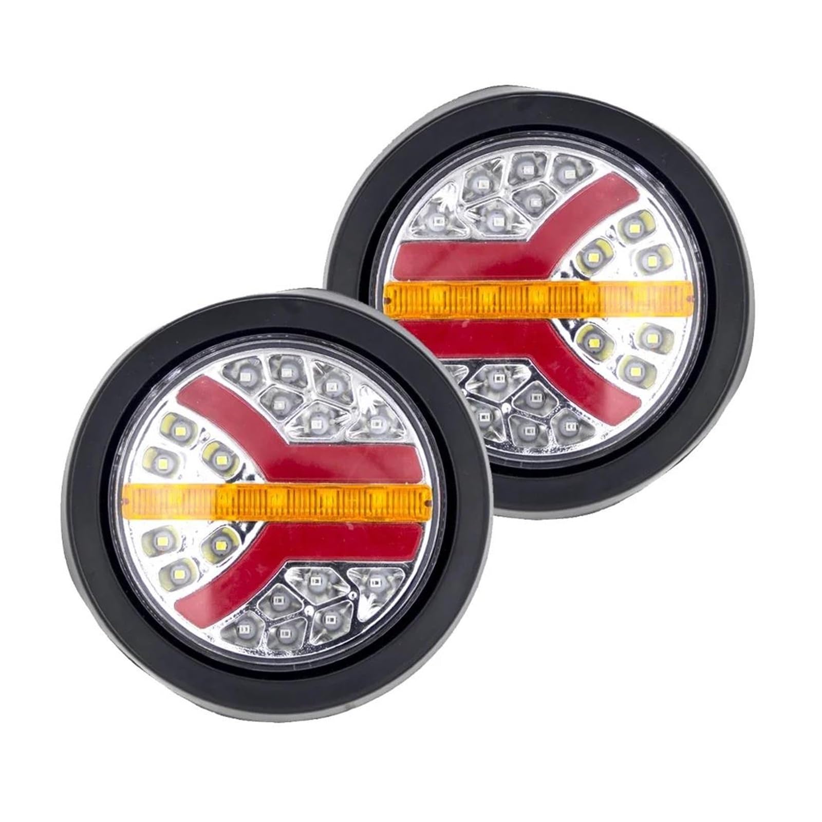Feux brouillard et freinage LED ronds étanches pour voiture
