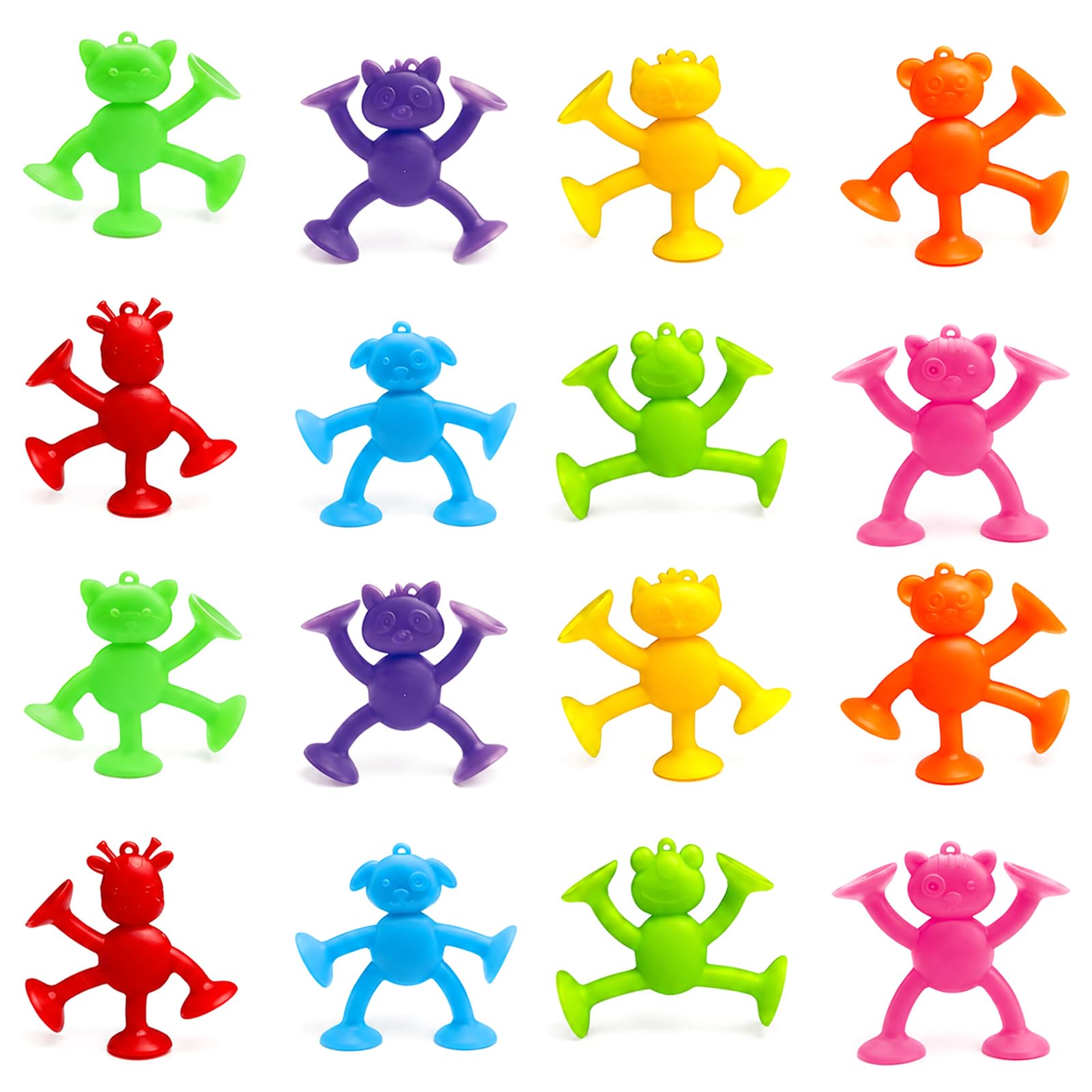 16PCS Suction Set, Stress Relief Sensory (Random Color)