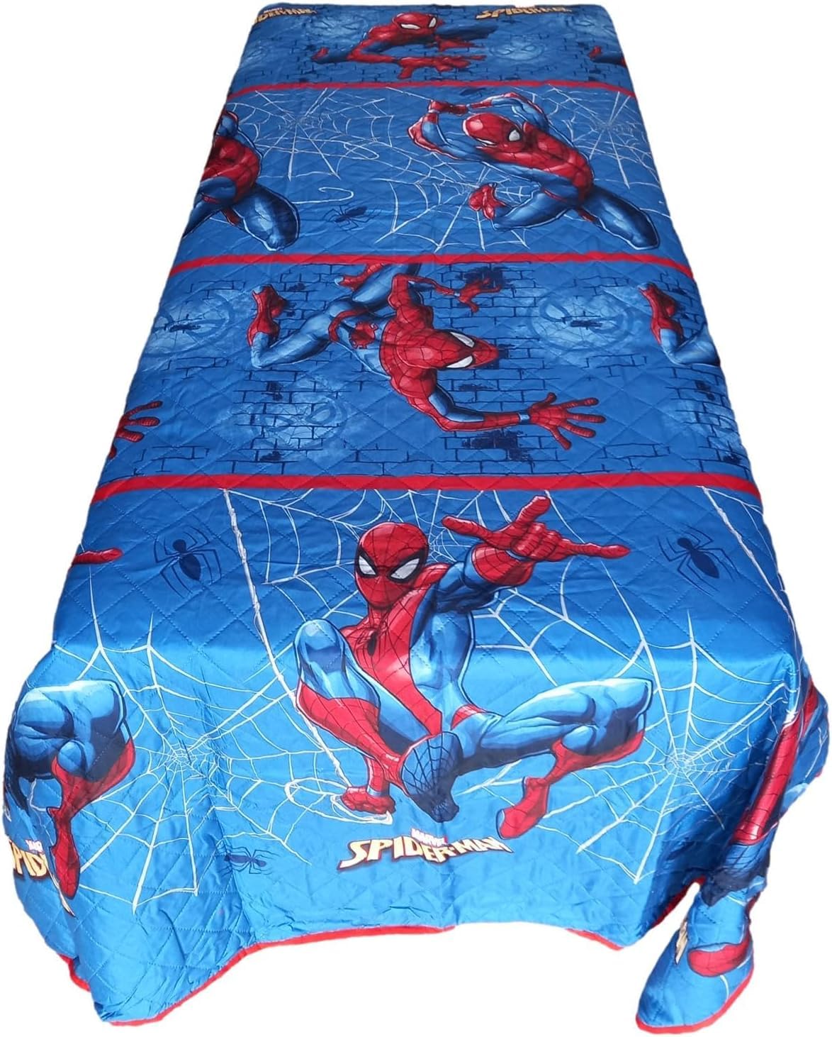 Disney Trapuntino Singolo Primaverile Estivo Personaggi Cartoons Copriletto Trapuntato Leggero Bambini (Spiderman)