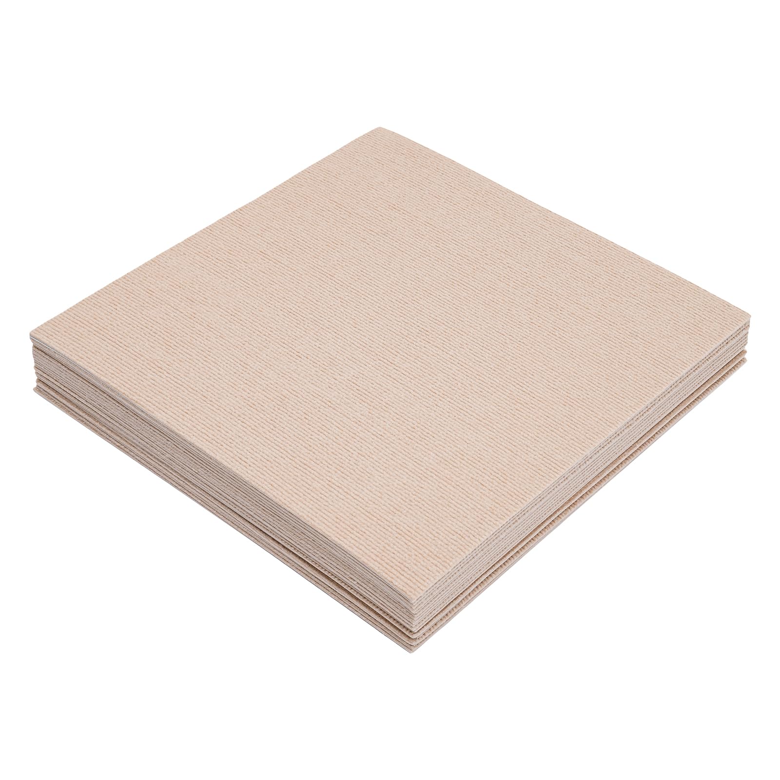 Teppichfliesen 20 Stück Set, 50x50 cm Teppichboden Dicke 3,5mm aus strapazierfähigem Stoff und TPR für Haus & Büro (B)
