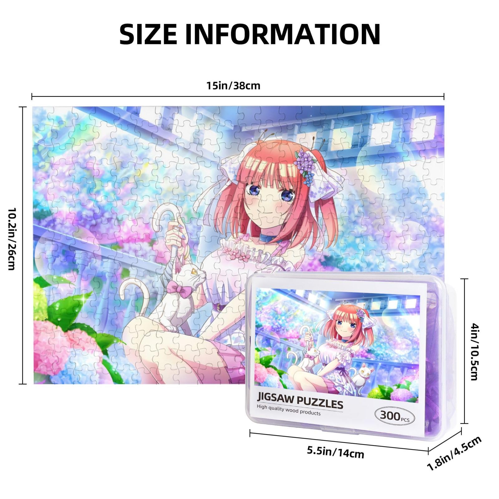 Amazon.co.jp: パズル 300ピース 五等分の花嫁 中野二乃 木製