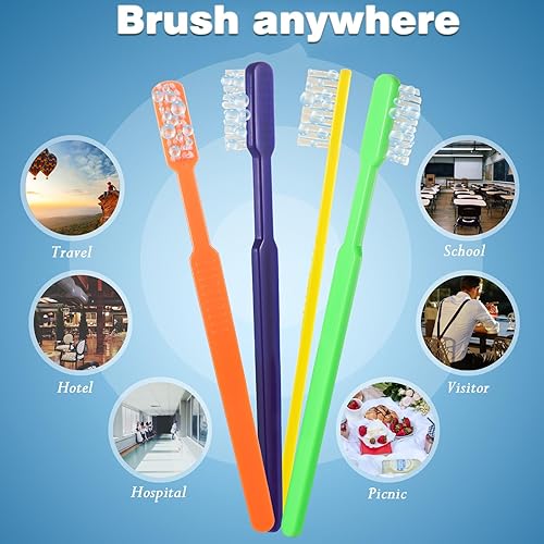 Miniatura 4 de Cepillo de dientes prepegado envuelto individualmente cepillos de dientes desechables prepegados pasta de dientes integrada en cepillos de dientes